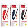 Кабель HOCO X59 USB to Type-C 3A, 1m, nylon, TPE connectors, Red (7070)- № 5