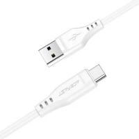 Кабель ACEFAST C3-04 USB to Type-C 3A, 1.2m, TPE, TPE connectors, White (Колір Белый) - фото № 2