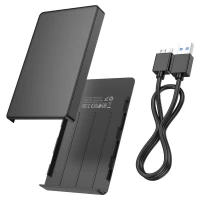 Зовнішня кишеня для накопичувача HOCO HB46 USB3.0 2.5-inch SATA hard drive enclosure Black  - фото № 2