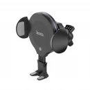 Автотримач для телефона з БЗП HOCO CA60 Aspiring infrared sensor wireless charging car holder Black