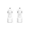 Автомобільний зарядний пристрій HOCO Z23 grand style dual-port car charger set with Micro cable White (Белый)- № 2