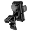 Тримач для мобільного з БЗП HOCO S35 Smart alignment wireless charging car holder Black (Черный)- № 4