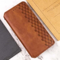 Чохол-книжка для смартфона Rubic Leather for Xiaomi Redmi Note 13 4G Brown (Цвет Brown) - фото № 4