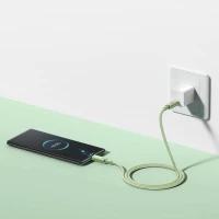 Кабель Baseus Habitat Series Fast Charging Cable Type-C to Type-C 100W 1m Natural Green (Цвет Natural Green) - фото № 8