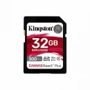 Карта пам'яті SDHC (UHS-II U3) Kingston Canvas React Plus 32Gb class 10 V90 (R-300MB/s)