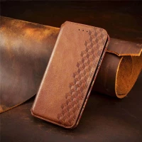 Чохол-книжка для смартфона Rubic Leather for Xiaomi Redmi Note 13 4G Brown (Цвет Brown) - фото № 6