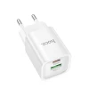 Мережевий зарядний пристрій HOCO C149A Charm PD30W+QC3.0 charger (EU) White (7068)- № 4