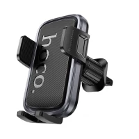 Автотримач для телефона HOCO H78 Vista push-type car holder (air outlet) Black Metal Gray