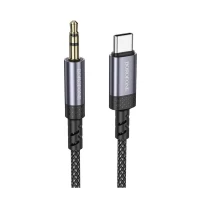 Аудіокабель BOROFONE BL24 Graceful digital audio conversion cable Type-C Metal Grey