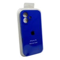 Чохол для смартфона Silicone Full Case AA Camera Protect for Apple iPhone 16 45,Shiny Blue (Цвет Shiny Blue) - фото № 2
