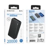 Зовнішній акумулятор BOROFONE BJ55A Graceful power bank (20000mAh) Black (7073)- № 5