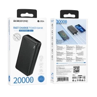 Зовнішній акумулятор BOROFONE BJ55A Graceful power bank (20000mAh) Black (Цвет 7073) - фото № 5