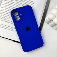 Чохол для смартфона Silicone Full Case AA Camera Protect for Apple iPhone 16 45,Shiny Blue (Цвет Shiny Blue) - фото № 7