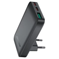 Мережевий зарядний пристрій ACEFAST A100 PD65W GaN 2C+A ultra-thin Charger Black