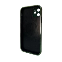 Чохол для смартфона AG Glass Sapphire Frame MagSafe Logo for Apple iPhone 12 Cangling Green (Колір Cangling Green) - фото № 2