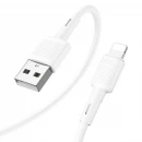 Кабель HOCO X83 USB to iP 2.4A, 1m, PVC, PVC connectors, White