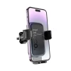 Автотримач для телефона HOCO H78 Vista push-type car holder (air outlet) Black Metal Gray (Black Metal Gray)- № 7