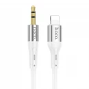 Аудiокабель HOCO UPA22 iP silicone digital audio conversion cable White