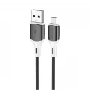 Кабель BOROFONE BX79 USB to Micro 2.4A, 1m, silicone, silicone connectors, Black