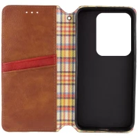 Чохол-книжка для смартфона Rubic Leather for Xiaomi Redmi Note 13 4G Brown (Цвет Brown) - фото № 3