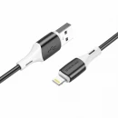 Кабель BOROFONE BX79 Type-C to iP 3A, 20W, 1m,, silicone, silicone connectors, Black