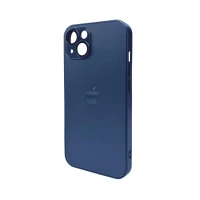 Чохол для смартфона AG Glass Matt Frame Color Logo for Apple iPhone 13 Navy Blue