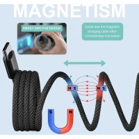 Кабель NN SN3 Magnetic Usb lightning 1m 100W black (Колір Черный) - фото № 3
