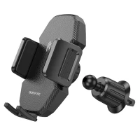 Автотримач для телефона з БЗП BOROFONE BH213 Adelante wireless fast charging car holder(air outlet) Black (Цвет Черный) - фото № 3