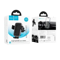 Автотримач для телефона HOCO H78 Vista push-type car holder (air outlet) Black Metal Gray (Цвет Black Metal Gray) - фото № 2