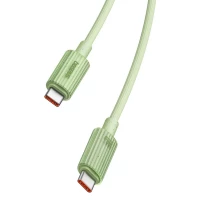 Кабель Baseus Habitat Series Fast Charging Cable Type-C to Type-C 100W 1m Natural Green (Цвет Natural Green) - фото № 7