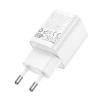 Мережевий зарядний пристрій HOCO C149A Charm PD30W+QC3.0 charger (EU) White (7068)- № 6