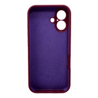 Чохол для смартфона Silicone Full Case AA Camera Protect for Apple iPhone 16 47,Plum (Колір Plum) - фото № 3