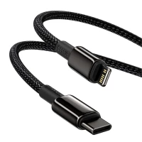 Кабель Baseus Tungsten Gold Fast Charging Data Cable Type-C to iP PD 20W 2m Black (Колір 7073) - фото № 5