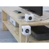 Мережевий подовжувач Allocacoc PowerCube Extended з заземленням 4 розетки 2 USB 1.5 м, сірий (White-Grey)- № 5