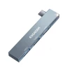 USB-хаб ESSAGER (opp bag) Fengyang  3 in 1 Splitter Silver (Silver)- № 4