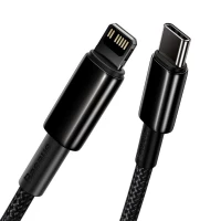 Кабель Baseus Tungsten Gold Fast Charging Data Cable Type-C to iP PD 20W 2m Black (Колір 7073) - фото № 4