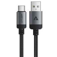 Кабель ACEFAST C20-04 USB-A to USB-C aluminum alloy charging data cable Black