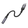Перехідник BOROFONE BV24 Graceful digital audio converter cable Type-C to 3.5mm Metal Grey (Metal Gray)- № 5