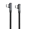 Кабель BOROFONE BU50 elbow magnetic 60W charging data cable Type-C to Type-C 1m Black (Черный) Borofone - № 1