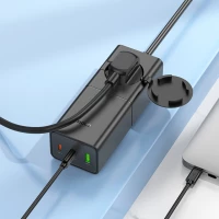 Мережевий зарядний пристрій HOCO NS4 Sharp PD65W(2C1A) desktop socket(EU/GER) Black (Цвет Черный) - фото № 8