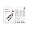 Перехідник BOROFONE BV24 Graceful digital audio converter cable Type-C to 3.5mm Metal Grey (Metal Gray)- № 2