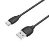 Кабель BOROFONE BX19 USB to Type-C 3A, 1m, PVC, TPE connectors, Black k12901 - № 1 Кабель BOROFONE BX19 USB to Type-C 3A, 1m, PVC, TPE connectors, Black (7073) Borofone - № 1