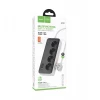 Мережевий подовжувач HOCO AC22 Sunlight 4-bit(PD30W/1C3A) desktop socket(EU/GER) Black (Черный)- № 7