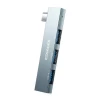 USB-хаб ESSAGER (opp bag) Fengyang 3 in 1 Splitter Silver k52132 - № 1 USB-хаб ESSAGER (opp bag) Fengyang 3 in 1 Splitter Silver (Silver) Essager - № 1