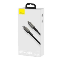 Кабель Baseus Tungsten Gold Fast Charging Data Cable Type-C to iP PD 20W 2m Black (Колір 7073) - фото № 2