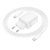 Мережевий зарядний пристрій BOROFONE BN29 Fuente PD30W+QC3.0 charger set (C to C) (EU) White (Білий)- № 7