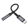 Перехідник BOROFONE BV24 Graceful digital audio converter cable Type-C to 3.5mm Metal Grey (Metal Gray)- № 6
