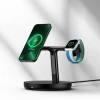 Бездротовий зарядний пристрій Baseus Swan 3-in-1 Wireless Magnetic Charging Bracket 20W Black Universal version (Черный)- № 5