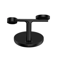 Бездротовий зарядний пристрій Baseus Swan 3-in-1 Wireless Magnetic Charging Bracket 20W Black Universal version (Колір Черный) - фото № 3