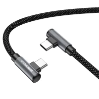 Кабель BOROFONE BU50 elbow magnetic 60W charging data cable Type-C to Type-C 1m Black (Цвет Черный) - фото № 2